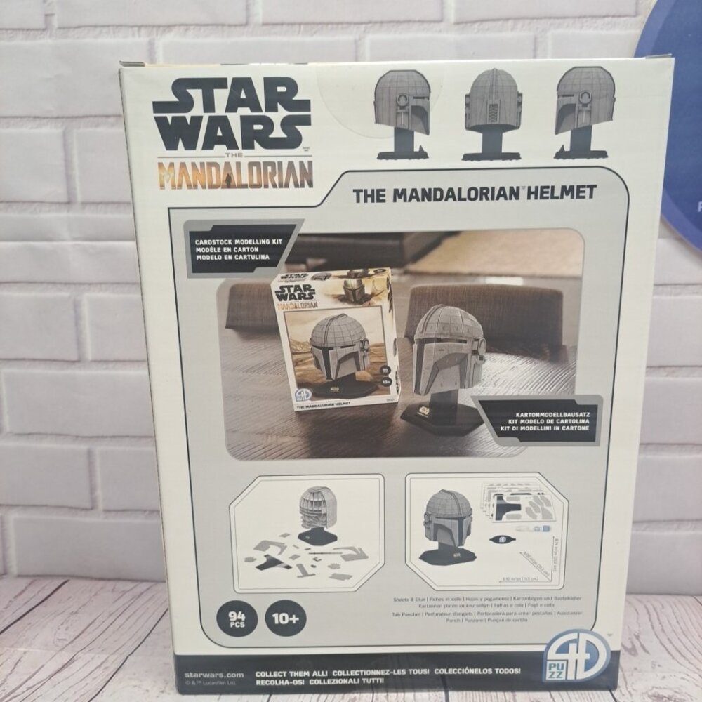 Star Wars Mandalorian Helmet 4D Puzzle, 94 Piece - Sealed Box - Picture 2 of 7